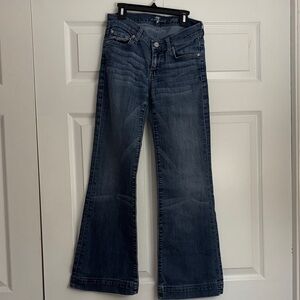 Seven7 Dark Blue Flare Jeans